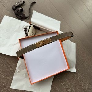 NWT HERMES KELLY BELT 18 ETOUPE ROSE GOLD HW